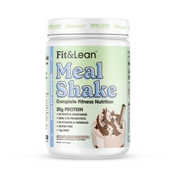 Fit & Lean Jedlo Shake, Spaľovanie tukov Náhrada jedla, Bielkoviny, Vlákna, Probiotiká, Čokoláda, 1lb, 10 Slúži na kontajner