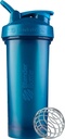 BlenderBottle Classic V2 fľaša Shaker Ideálne pre proteínové Shake a pre cvičenie, 28-Ounce, Ocean Blue