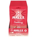 HALLS Throat upokojujúce (predtým HALLS Breezers) Krémové jahodové hrdlo kvapky, 12 tašky 25 kvapky (300 celkové kvapky)