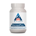 Ayush byliny BacopaPlus - Bacopa Doplnky, Organic Bacopa pre pamäť a zameranie, Cognitive Support Pill pre dospelých s Ginkgo, Gotu Kola, Ashwagandha - 90 Vegetariánske kapsule (1 počet)