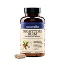 Naturewise Nighttime Fitness Suplement & Natural Sleep Aid with Cayenne Extract, Green Coffee Bean, GABA, L-Theanine - Vegetariánska, Non-GMO - 60 Kapsule[1-Month Supply]