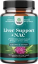 Podpora pečene NAC Supplement with Milk Thitle for Liver Clease Detox & Repair - N Acetyl Cysteine Supplement Pečeň Clean with Antioxidants, Turmeric, Choline, Dandelion & L-Glutatione - 120 Caps