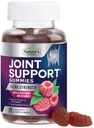 Spoločná podpora Gumičky Extra sila Glukozamín Gumový doplnok s vitamínom E - Prírodné Kartilage a podporu zdravia a flexibility, Najlepšia podpora Glukozamín Chew pre mužov a ženy - 60 Gumies