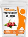 BulkSupplementments.com Tart Cherry Extract Powder - Tart Cherry Supplement, Herbal Supplement - Antioxidant Zdroj, bez lepidla, 500mg per Serving, 1kg (2,2 lbs) (Pack of 1)