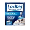 Lactaid Fast Act Laktóza Intolerancia Relief Caplets with Lactase Enzyme to Prevent Gas, Blaing & Diarea Vzhľadom na citlivosť laktózy, Ideal for Travel & On-The-Go, 12 Balíčky 1-Count