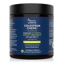 Zdravie Logika Colostrum Chews-Colostrum Supplement 25% IgG pre zdravie Gut, Immune Support, Rast vlasov, Vanilla Flavor, 90 Slúži, celý hovädzí Colostrum Superfood