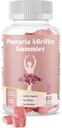 Pueraria Mirifica Gummy Organic Supplement - Pure Root 10:1 Koncentrovaný extrakt 60 Veggie Gummies, Premium - for Transgender. Ženy, muži...