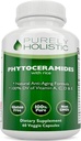 Phytoceramidy Kožná terapia Supplement 60 Kapsule 100% ryža Na báze 100% prírodné vegetariánske/ Vegánske kapsuly 100% DV vitamínu A, C, D & E bez výplne alebo umelých zložiek