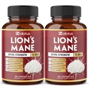 Zolotus 2 Balíčky 90 Kapsule Levy Mane Huba Supplement, 6 Mesiac Dodávka s Cordeyceps, Reishi, Ashwagandha, Zameranie, Pamäť a Mozog podpora doplnok, Imunitná podpora, Energetické pilulky
