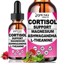 2 balenie Cortisol doplnky pre ženy, 17-v-1 Cortisol Calm Detox Reducer Manager w. horčík Ashwagandha Theanine, Cortisol Liquid Drops for Relax, Recess Mood & Hormone Harmony, Cortisol Drink Mix