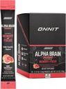 ONNIT Alpha Mozog Instant - Ruby Grapefruit Flavor - Nootropic Brain Booster Memory Supplement - Podpora mozgu pre zaostrenie, Energia a jasnosť - Alpha GPC Choline, Cats Claw, L-Theanine, Bacopa - 30ct