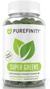 PUREFINITY Daily Super Greens Gummies with Spirulina, Špenát, brokolica, Beet Root, Acai, and Other Zelenina, All-in-One Veggie Supplement 