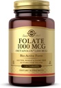 Solgar Folate 1000 mcg - 120 tabliet - 1000 mcg Bio- Active Metafolin - Vegan, Gluten Free, Dairy Free, Kosher - 120 Servings