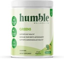 Greens Powder: Antioxidant Boost, Kardiovaskulárne zdravie, Gut Health, 24 Organic Fruits & Veggies, Gluten Free, Vegan, No Sugar Added, Non GMO, Made in The USA, 25 Servings
