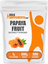 BulkSupplements.com Papaya Fruit Extract Powder - Papaya Extract, for Digestive Support - Gluten Free, 1g per Serving, 500g (1,1 lbs) (Pack of 1)