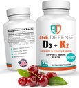 Vitamín D3 2000 IU s K2-90 Žuvacie tablety s Cherry Ochutenou prírodnou energiou Booster-Podpory Vitality, Imunitné zdravie, a celkový Wellness-vitamín D3 s vitamínom K2 pre mužov a ženy