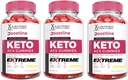 Justified Laboratories (3 Pack Boostline Keto ACV Gummies Extreme 2000MG Boost Line Keto Gummies Apple Cider Vinegar Formulated with Pomegranate Beet Juice Powder B12 Vegan Non GMO 180 Gummys