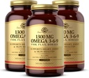 Solgar 1300 mg Omega 3-6-9, 120 Softgels (Pack of 3) - Rybí olej doplnok - Podpora pre zdravie kĺbov a kože - Zahŕňa ľanové semeno a borage - Obsahuje EPA & DHA Omega 3 mastné kyseliny - 120 Celkové služby