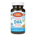 Carlson - detská žuvacia DHA, 100 mg DHA, funkcia mozgu a zraku, rast a vývoj, oranžová, 60 žuvačiek