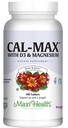 Maxi Zdravie Vápnik 1000 mg s vitamínom D3 (400 IU) a horčíkom (750 mg) - Cal Max Diétny doplnok pre kosti, zuby a spoločnú podporu - pre mužov a ženy - 180 tabliet