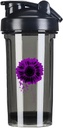 Informovanosť o rakovine pankreasu 18 Ounce Shaker Fľaša Nápojový mixér Leak-odolný pred cvičením Proteín Shakes Nahradenie jedla Shakes Fľaše 500ML/18 Oz Black&-1&-1-1