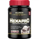 ALLMAX HEXAPRO, Cookies & Cream - 2 lb - 25 gramov proteínu na jedno použitie - 8-hodinové trvalé uvoľnenie - nula cukru - 21 porcií