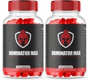 (2 balenie) Dominator Max Gummies Advanced Formula pre maximálny výkon, Všetky prírodné extra sila doplnok, Dominator Max Gummies pre rast svalov a celkovú podporu zdravia (120 Gummies)