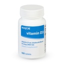 MAJOR vitamín D3 10 μg (400 IU) - obsahuje 25 mg vápnika - diétne doplnky - 100 tabliet (1 balenie)