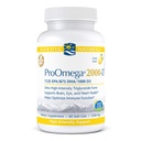 Nordic Naturals ProOmega 2000-D - Rybí olej, 1125 mg EPA, 875 mg DHA, 1000 IU Vitamín D3, Kardiovaskulárne, neurologické, Očné a imunitné zdravie, citrónová aróma, 60 mäkkých gélov