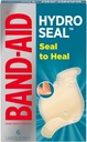 Brand BAND-AID Hydro Seal adhezívne vodotesné obväzy, veľké hydrokoloidné gélové obväzy na podporu prvej pomoci Lepšia liečba pre menšie pľuzgiere, rezy a šroty, FSA/HSA oprávnené, 6 ot