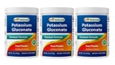 Najlepšie prírodné látky Glukónan draselný 1lb prášok (1 LB (Pack of 3))