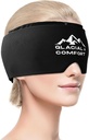 Glacial Comfort Migraine Relief Cap - Cold Therapy & Compression for Bolesť hlavy Relief, Adjustable & Reusable, Freezable, Odorless, non-Toxic, Pohodlný Fit pre všetky veľkosti hlavy, Mothers Day Darček Idea.