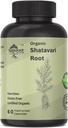 Organické Shatavari Root 500mg (Asparagus racemosus) Menstrual Cramp Relief, Menopauza Podpora, a zdravie žien 60 Kapsule 