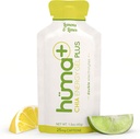 Huma Plus (Double Electrolytes) - Chia Energy Gel, citrónová vápno, 24 Gels, 25mg kofeín - Žalúdok priateľsky, skutočné energetické gély
