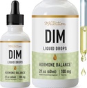 DIM Liquid Drops Supplement 100mg for Estrogen Balance for Women & Muži 
