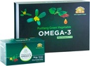Zelená zelenina Omega 3 Plus Omega 6,7,9, vyrobené z Purslane a Perilla semien. Obsahuje viac ako 61% koncentráciu ALA Omega 3-najvyššie možné bez chemických prísad