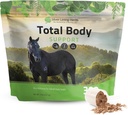 Strieborné ľanové byliny celkom Body Horse Supplements Powder for Mental & Celkové zdravie - Podpora Lepšia pleť a zdravá pleť pre kone - Prírodné bylinné Equinity Horse Supplement - 5 LB Bag