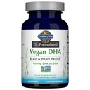 Záhrada života Omega 3 Vegan DHA doplnky Dr. Formulované Vegan DHA, 400mg DHA & 90mg DPA vo forme triglyceridov z jedného zdroja, Omega 3 doplnok pre zdravie žien a mužov, 30 Softgels