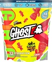 GHOST Hydratačné balíčky, Kyslé Patch Deti Redberry, 12 Sticks, Electrolyte prášok - nápoj Mix doplnok s horčíkom, draslík, vápnik, vitamín C - Vegan, bez sóje, cukru a lepidla