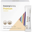 Daejang Sarang (Premium, 30 Sticks) - Psyllium Husk Dietary Fiber Supplement for Digestive Health & Cescape Relief. Rastlinné-Na základe prírodných zložiek, nežný vzorec 4,960mg.