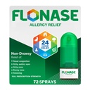 Flonase Alergická úľava Nosový sprej, 24 hodín Non Drowsy Alergy Medicine, Meraný nosový sprej - 72 Sprays - Pád a Sezónne Alergy Relief