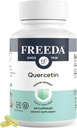 FREDA Quercetin 500mg - Pure Quercetin Supplement for Histamín & Immune Support, Heart Health & Antioxidant Benefits - Gluten Free, Vegan Health Supplement for Adults Kosher Certified (60 Kapsule)