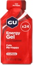 GU Energy Original Sports Nutrition Energy Gel, Vegan, Gluten-Free, Košer, a Dairy-Free On-the-Go Energy pre akékoľvek cvičenie, 24-Count, Cola Me-Happy