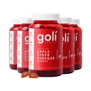Goli Jablko Cider Ocot Gummy Vitamíny - 300 Počet - Vitamín B12, Želatína bez obsahu, Glutén bez obsahu, Vegan a Non-GMO