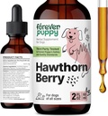 Forever Puppy Hawthorn Berry kvapky pre psy - Antioxidant podpora Tinktúra pre psy w/Hawthorn Berry - Liquid Heart Health Supplement for Happy Sets - Žiadne konzervačné látky a umelé farby - 2 oz