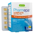 Igennus Pharmepa Complete EPA 668mg & DHA 334mg Omega-3 mastné kyseliny 1000mg, IFOS Certified, RTG Form, High Potency Fish Oil Plus Omega-6 & 9 from GLA Evening Primrose Oil, Lemon Flavor, 60 Softgels