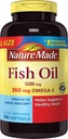 Nature Made 1200mg Fish Oil, 2400 per Serving, 360mg of Omega-3, 300 Softgels, 300 Count (Pack of 1)