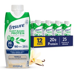 Uistite sa, rastlina-Na základe Vegan Protein Vanilla Nutrition Shake I Gluten-free I Dairy-free I Soy-free fľaša s tekutinou Shake I 12 balenie