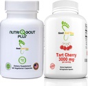 Dna a nutriGout Plus Podpora kyseliny močovej a torta Cherry Extract 3000 mg Bundle