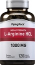 Piping Rock L-Arginín HCl 1000mg 